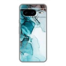 Чохол для Google Pixel 8 Ґуґл Піксель 8 - з принтом (Дизайнерські) (AlphaPrint) (Бірюзовий мрамор)