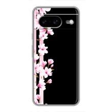 Чохол для Google Pixel 8 Ґуґл Піксель 8 - з принтом (Дизайнерські) (AlphaPrint) (Квіточки)