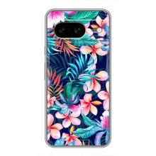 Чохол для Google Pixel 8 Ґуґл Піксель 8 - з принтом (Дизайнерські) (AlphaPrint) (Мальовничі квіти)