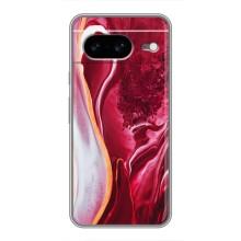 Чохол для Google Pixel 8 Ґуґл Піксель 8 - з принтом (Дизайнерські) (AlphaPrint) (Мрамор червоний)