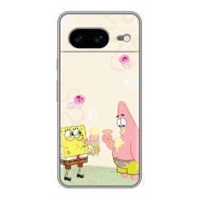 Чохол Губка Боб для Google Pixel 8 Ґуґл Піксель 8 (Патрік і Боб)