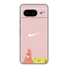 Чохол Губка Боб для Google Pixel 8 Ґуґл Піксель 8 (Патрік і Губка)