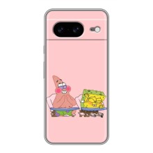Чохол Губка Боб для Google Pixel 8 Ґуґл Піксель 8 (За партою)