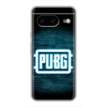 Чеjхол PUBG для Google Pixel 8 Ґуґл Піксель 8 (AlphaPrint) (Лого PUBG)