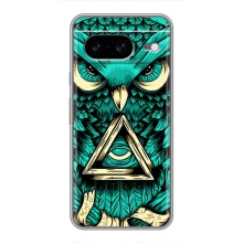 Чохол з пташками на Google Pixel 8 (VPrint) (Сова з оком)