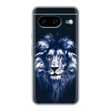 Чохол з картинкою ЛЕВ для Google Pixel 8 (VPrint) (Синій Лев)