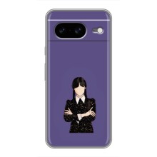 Чохли Венсдей на Google Pixel 8 Уенсдей (AlphaPrint) (Венздей у чорному)