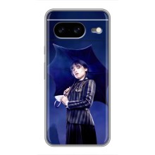 Чохли Венсдей на Google Pixel 8 Уенсдей (AlphaPrint) (Венздей з парасолькою)