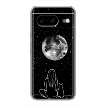 Чохол з малюнком кіт на Google Pixel 8 (Дівчина з котом)