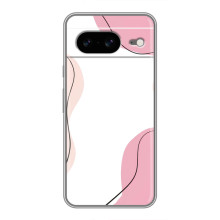 Чехол цветочный дизайн для Google Pixel 8 – Розовый фон
