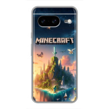 Чохол з картинками Майнкрафт для Google Pixel 8 Ґуґл Піксель 8 – Лого Майнкрафт