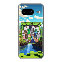 Чохол з картинками Майнкрафт для Google Pixel 8 Ґуґл Піксель 8 – Майнкрафт фон