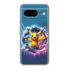 Чохол з Пікачу на Google Pixel 8 (Лого Пікачу)