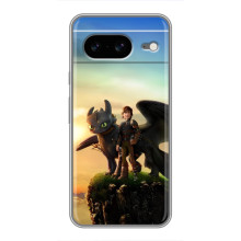 Чохол з принтом дракон Беззубик Google Pixel 8 Ґуґл Піксель 8 (Мультфільм про дракона)