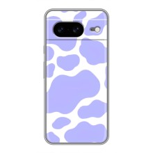 Чохол з принтом корови на Google Pixel 8 Ґуґл Піксель 8 (Фіолетовий принт)