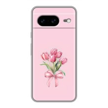 Чохол з розовим принтом для Google Pixel 8 (Букет квітів)