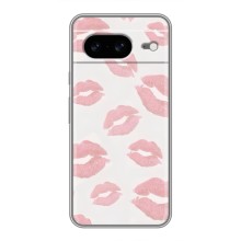Чохол з розовим принтом для Google Pixel 8 (Рожеві губи)
