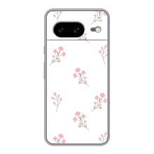 Чохол з розовим принтом для Google Pixel 8 (Рожеві квіти)