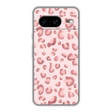 Чохол з розовим принтом для Google Pixel 8 (Рожевий леопард)