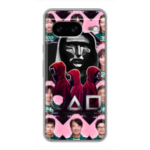 Чехол Гра в кальмара для Google Pixel 8 – Персонажи игры кальмара