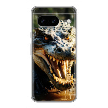 Чехол с картинкой «Хищники» для Google Pixel 8 – Крокодил