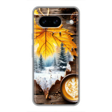 Чехол с уникальным дизайном «Осень с кофе» для Google Pixel 8 – Осенне-зимнее кофе