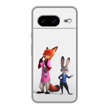 Силиконовый чехол с принтом Зоотрополіс для Google Pixel 8 – Джуди и Ник