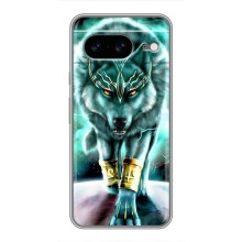 Захисні чохли для Google Pixel 8 Ґуґл Піксель 8 (AlphaPrint) (ХІТ продаж) ВОВК (Яскравий вовк)