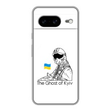 Захисні чохли (Призрак Киева) для Google Pixel 8 (AlphaPrint) (Льотчик Києва)