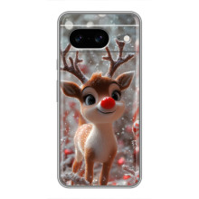 Яркий чехол для Google Pixel 8 с Зимними Оленятами