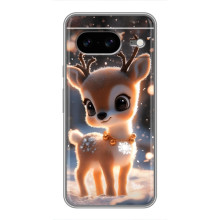 Яркий чехол для Google Pixel 8 с Зимними Оленятами – Оленёнок