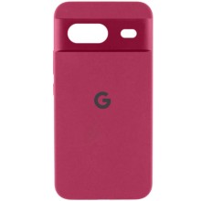 Чехол Silicone Cover Lakshmi Full Camera (AAA) with Logo для Google Pixel 8a – Бордовый