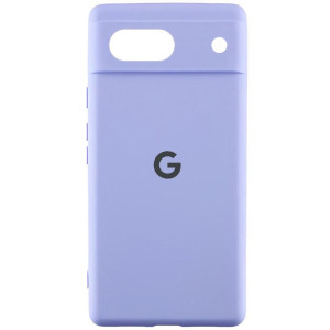 Чохол Silicone Cover Lakshmi Full Camera (AAA) with Logo для Google Pixel 8a – Бузковий