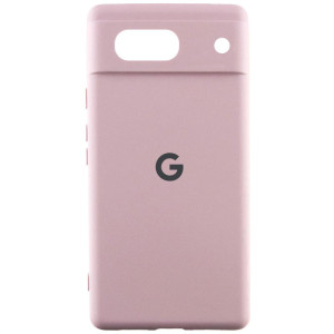 Чохол Silicone Cover Lakshmi Full Camera (AAA) with Logo для Google Pixel 8a – Рожевий
