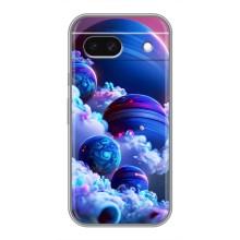Чехлы КОСМОС для Google Pixel 8A – Синие планеты