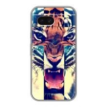 Чехлы с изображением разных животных для Google Pixel 8A (Яркий Тигр)