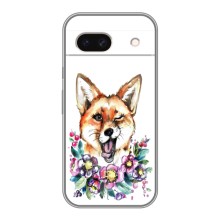 Чехлы с картинкой Лисички для Google Pixel 8A (VPrint) (Веселая лисичка)