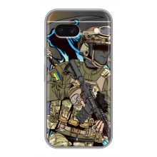 Чехлы с картинкой ЗСУ для Google Pixel 8A (AlphaPrint) (Воин ВСУ)