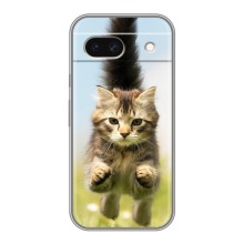 Чехлы с Котиками для Google Pixel 8A (VPrint) (Прыжок кота)