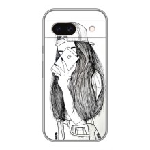 Чехол с печатью для Google Pixel 8A - (Мода) (AlphaPrint) (Фото девочки)