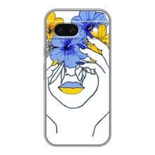 Чехол на Google Pixel 8A Украинский дизайн – Украинка на всю голову