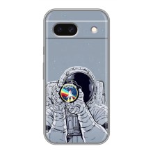 Чехол NASA для Google Pixel 8A (AlphaPrint) (Космонавт фото)