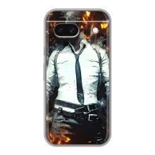 Силиконовый чехол с картинкой "Герой Pubg" на Google Pixel 8A – Man Пубг