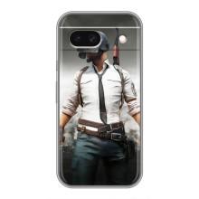 Силиконовый чехол с картинкой "Герой Pubg" на Google Pixel 8A – Пабг