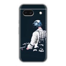 Силиконовый чехол с картинкой "Герой Pubg" на Google Pixel 8A – В экиперовке