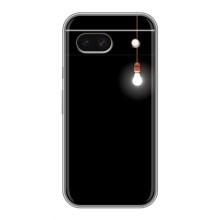 Чехол с картинками на черном фоне для Google Pixel 8A – Лампочка