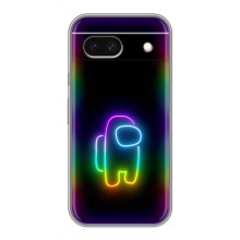 Чехол Амонг Ас для Google Pixel 8A (AlphaPrint) (Яркий скин)