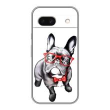 Бампер для Google Pixel 8A с картинкой "Песики" – В очках