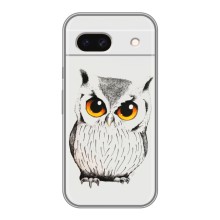 Чехол с птицами на Google Pixel 8A (VPrint) (Милая Сова)
