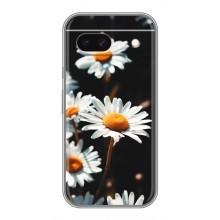 Чехол с ромашками на Google Pixel 8A – Белые ромашки